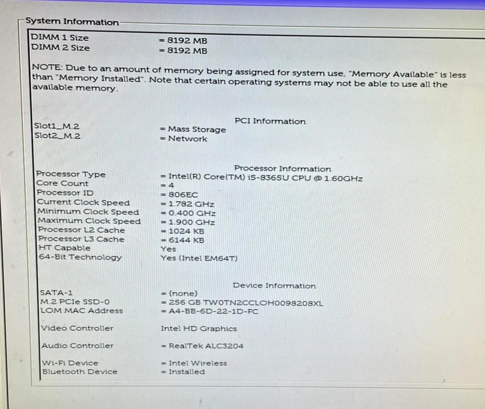 Dell OptiPlex 7070 Ultra Mini PC - i5-8365U - 8GB RAM - 256GB SSD (OFFERS OK) - Image 2 of 4