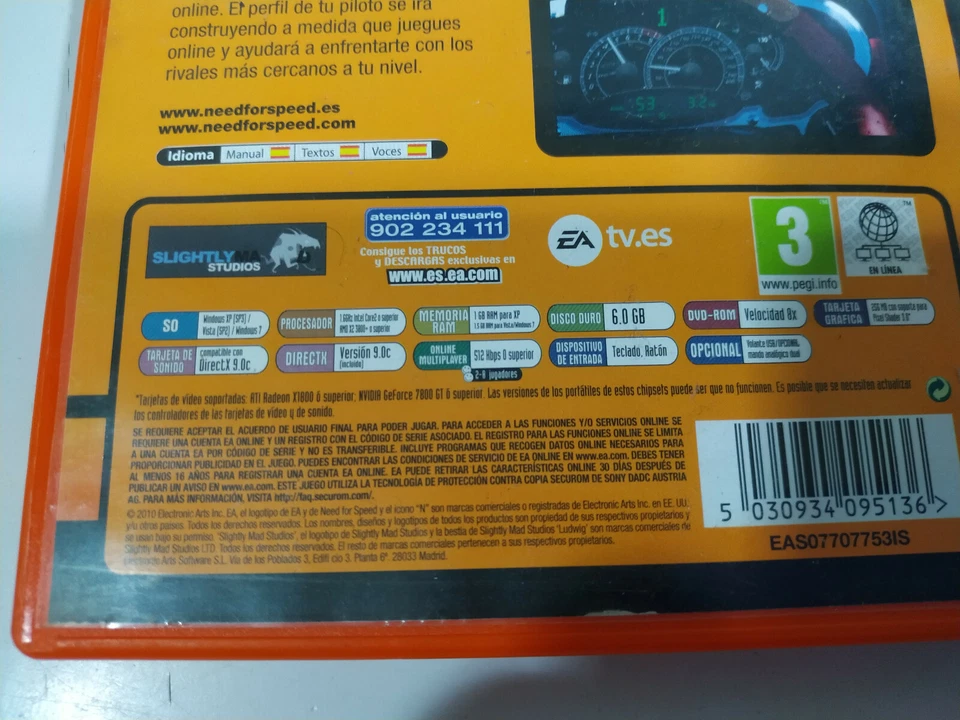 Need For Speed Shift EA - Set for PC Dvd-rom Edition Spain - Image 3 of 4