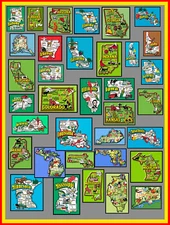 50 United States Magnet New US State Fridge Magnets