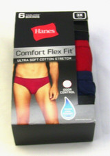 HANES Comfort Flex Fit Men's 3XL 48-50 6pk Bikinis Briefs Multi-Color