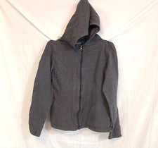 Boy's Tek Gear Medium Gray Zipper Hoodie Sweatshirt LS Casual Winter