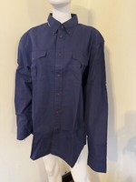 Land’s End Traditional Fit Long Sleeve Navy Polo Shirt 