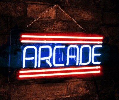 20''x8''Arcade Blue Red Acrylic Neon Sign Lamp Light Display Wall Gift QL