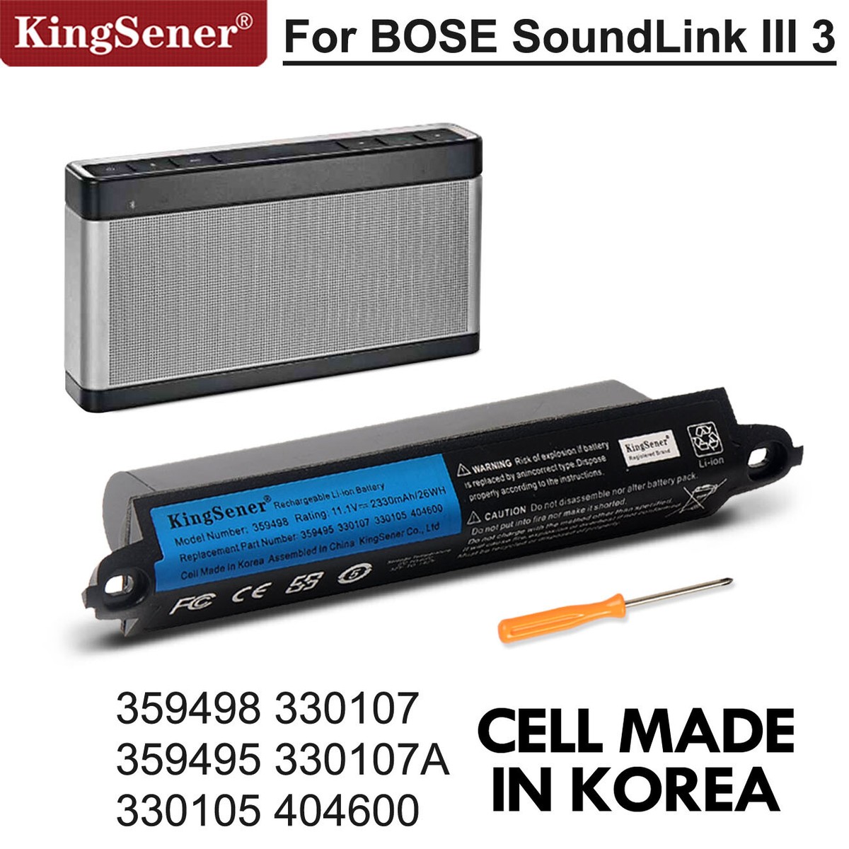 359498 Battery For Bose soundlink Bluetooth Mobile Speaker II
