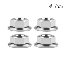 4pcs Titanium Hex Nuts Flange Nut Grade 5 Ti-6Al-4V M5 M6 M8 M10 Bolt Fastener