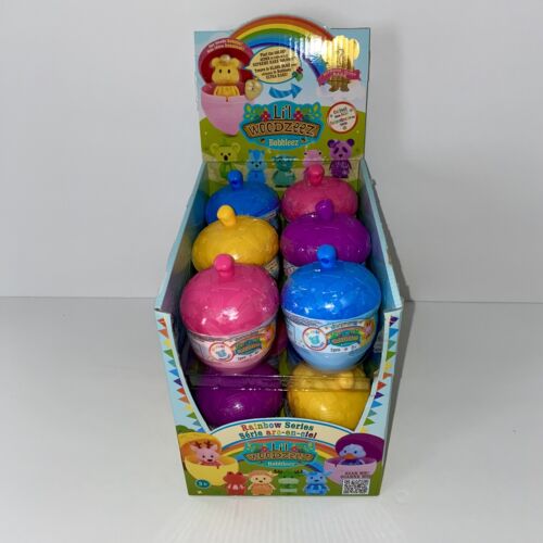 NEW Li’l Woodzeez Bobbleez Rainbow Series Lot of 12 Blind Acorns w/ Display Box