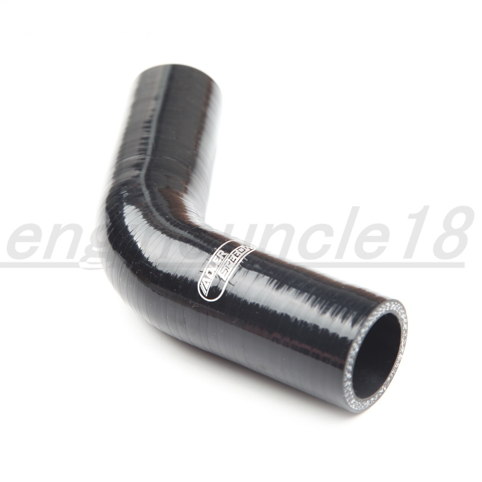 4Ply 1" 2" 3" 4" ID Silicone Hose 30/60/90 Degree Elbow Coupler Pipe Black USA.