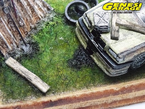 Mini Diorama Barnfind Hot Wheels 1/64 volvo - Foto 5 di 8