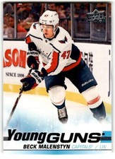 2019-20 Upper Deck Young Guns Beck Malenstyn Rookie #480 Washington Capitals