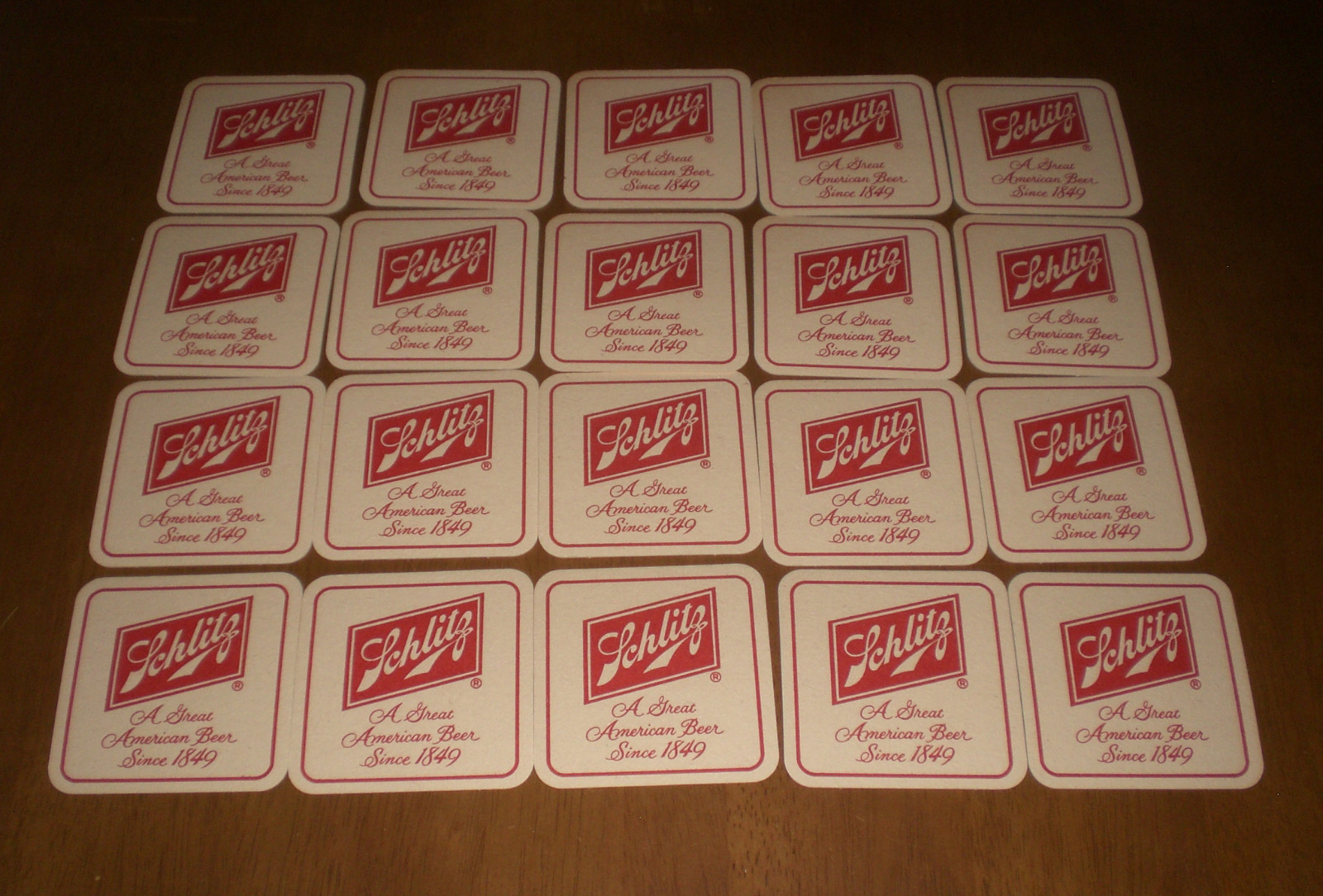 20 SCHLITZ BEER COASTERS VINTAGE eBay