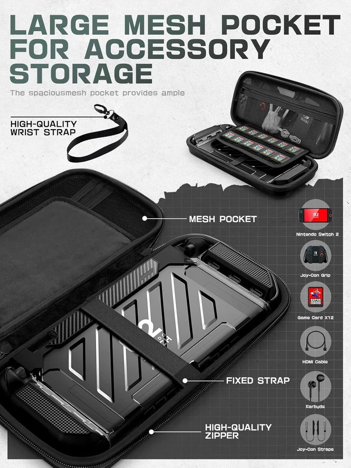 Mumba For Nintendo Switch 2 Dockable Case +HD Screen +Carrying Case +JoyCon Case - Image 2 of 4