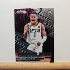 2023-24 Prizm Draft Basketball Keyonte George base Fearless RC card # 14