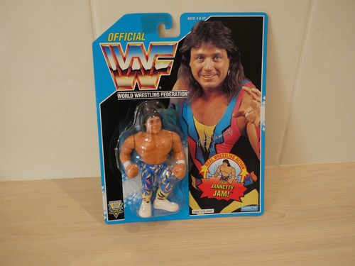 HIGH GRADE near mint WWF Hasbro MOC Series 10 blue...