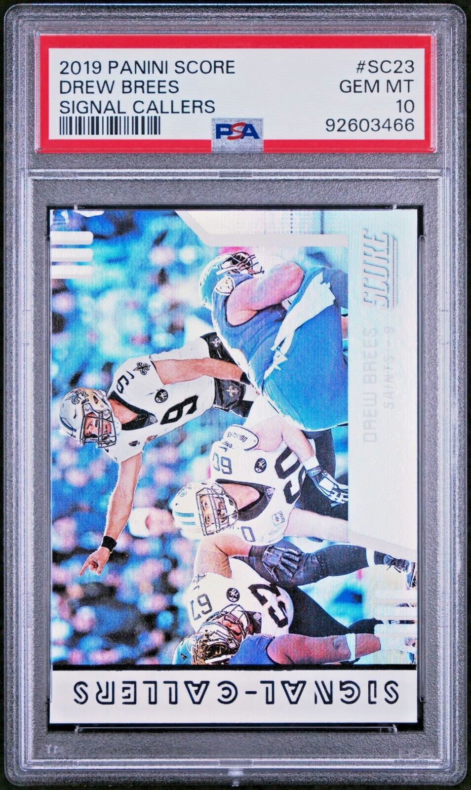 POP 8! 2019 Panini Score Drew Brees Football Signal Callers #SC23 PSA Gem MT 10