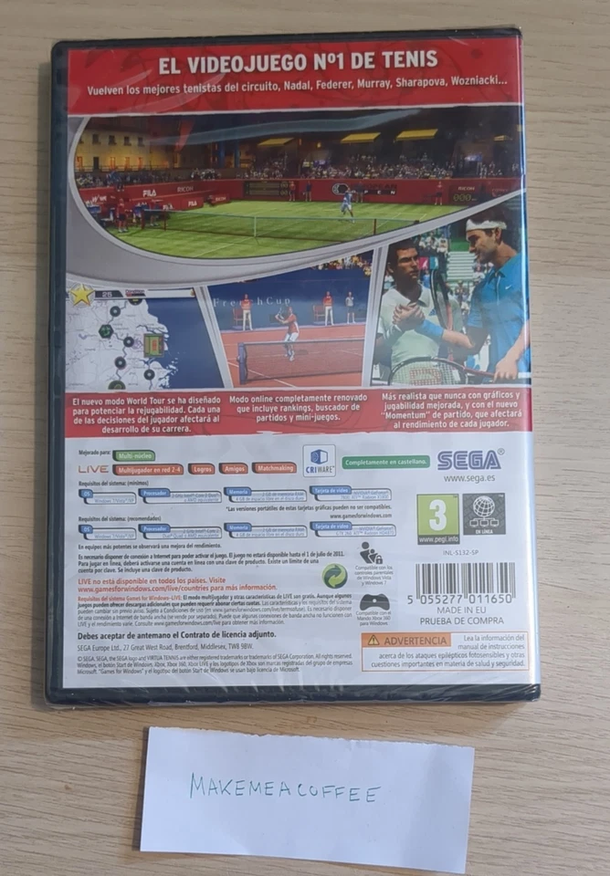 Virtua Tennis 4 (PC) (GFWL) New / Sealed - Image 2 of 3