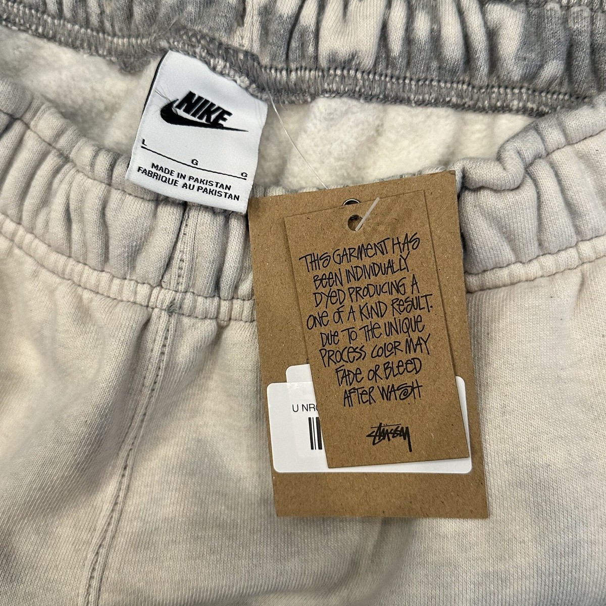 RARE* Stussy X NOMA TD X Nike Grey Tie Dye Sweatpants Size Large