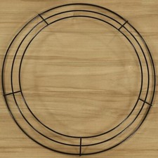 WIRE DIY WREATH Form 3-Ring Frame Choose Size 12", 14" or 16"