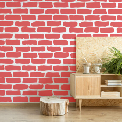 Pochoir Mural Réutilisable Nakleo – 65x95cm – Motif Basket Weave – Sans Couture