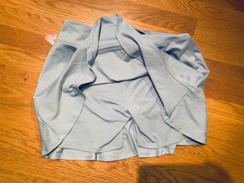 NWT Tommy Bahama M Pull On Golf Racquet Pickle Ball Skort Stretch Blue Shorts - Picture 2 of 10