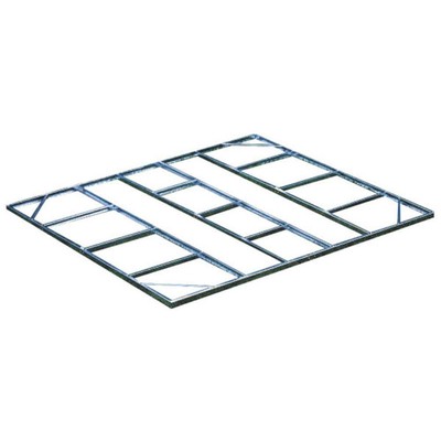 Arrow Canopy Base Kit for 10 x 12/10 x 13/ 10 x 14 Sheds Durable HDG Steel Gray