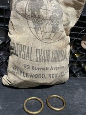 1.2in 30mm Solid Brass O Rings SCA Pack Of 2