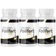 Folifort Hair Growth Felfort Extra Strength Vitaminas Suplemento - 3 Botellas