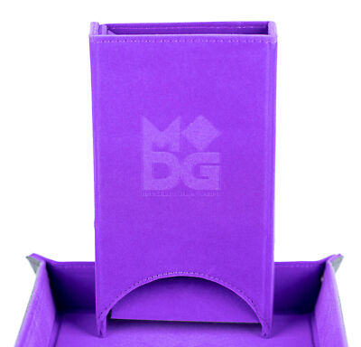 Velvet Fold Up Dice Tower - Purple