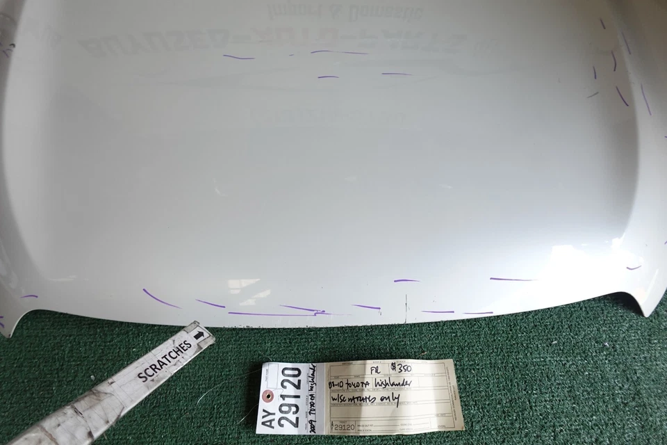 Toyota Highlander 2008 2009 2010 capó OEM AY29120 Foto 4 de 4