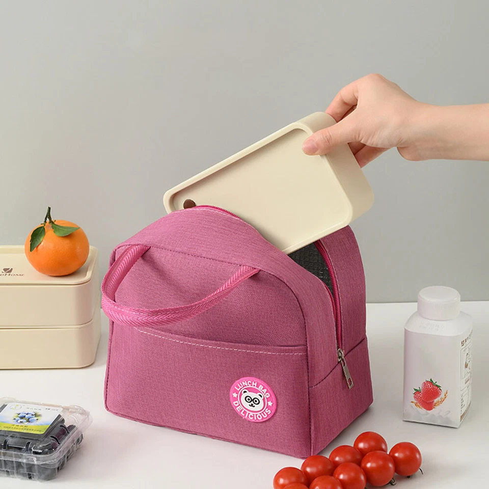 Bolsa de almoço portátil isolada EUA Bento Box bolsa térmica para crianças adultos homens mulheres - Imagem 3 de 4