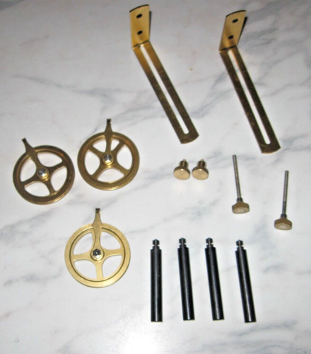 Grandfather Clock Weight Pulley SET OF 3 NEW 1 3/4" Howard Miller Ridgeway KIT - Picture 2 of 5