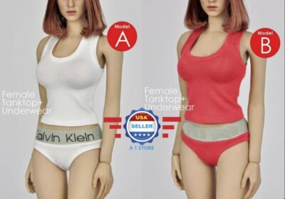 1/6 scale Tank Top Underwear Set for 12'' female figure Phicen TBLeague