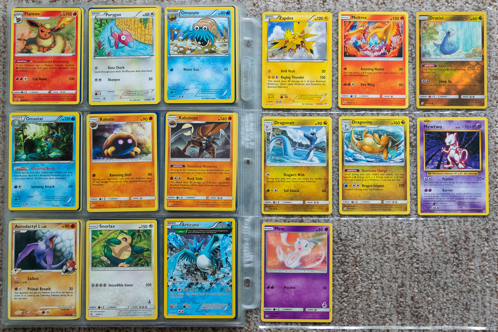 Pokemon TCG 135 Card Lot Hoenn Region Complete Pokedex #252-386 Set