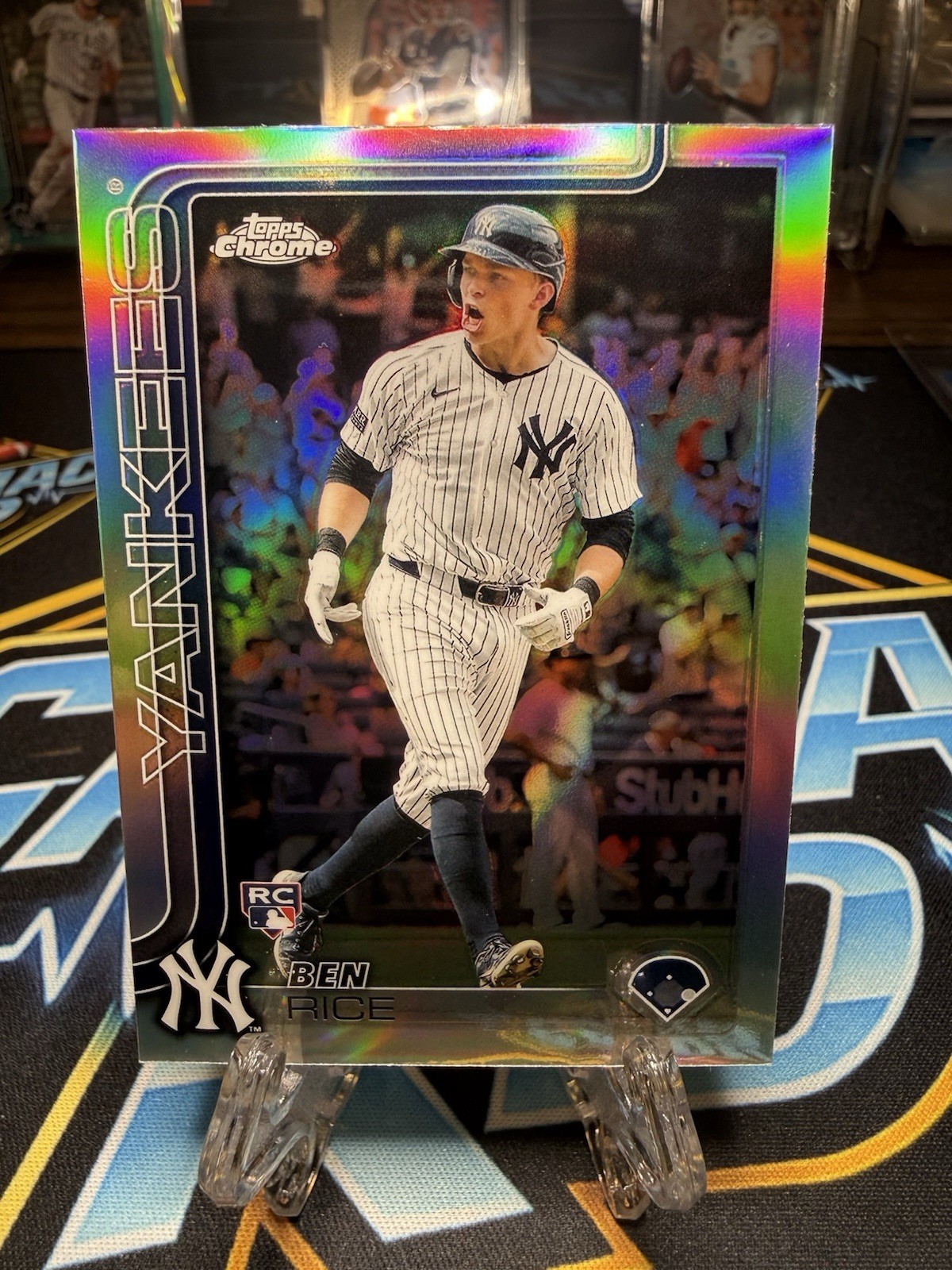 2025 Topps Chrome Ben Rice RC Refractor Rookie #139 Yankees