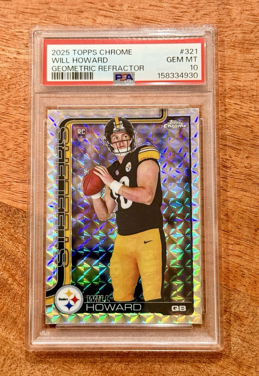 Will Howard Topps Chrome #321 Geometric Refractor
