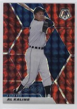 2021 Panini Mosaic Reactive Red Mosaic Prizm Al Kaline #106 HOF 2s2