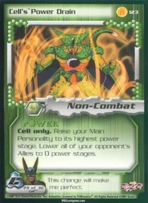 Cell's Power Drain - Cell Saga (Unlimited) - Dragon Ball Z CCG (Score 2000)