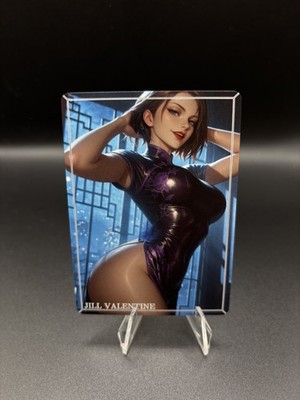 Jill Resident Evil Waifu Card TCG Full Art Waifu Legends Custom Goddess Anime