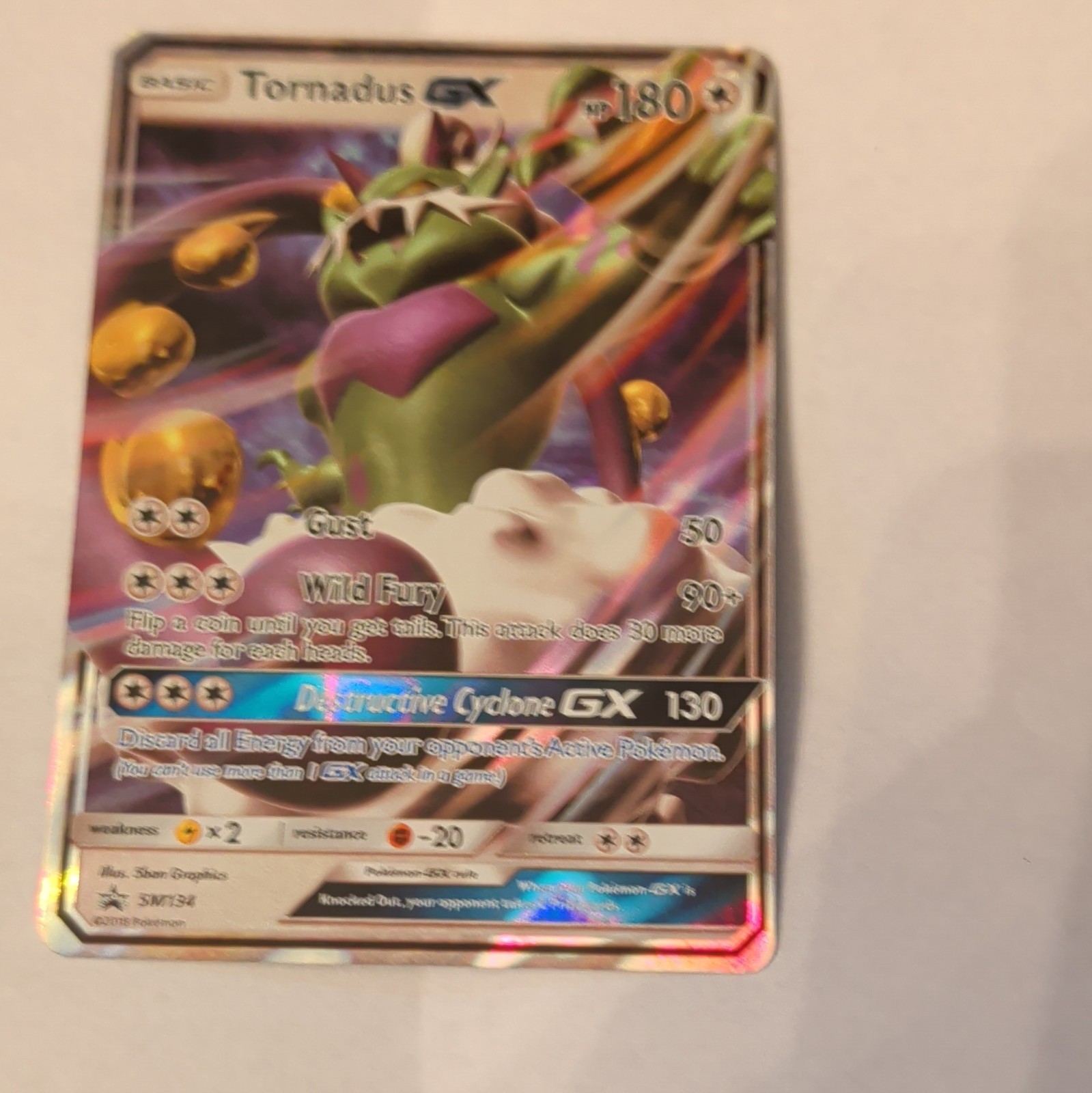 The Pokémon Company Tornadus GX SM134 SM Promo Full Art Holo EN 180 HP