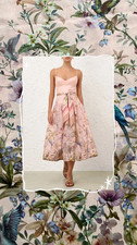Zimmermann Dress Deadstock Linen Fabric Birds