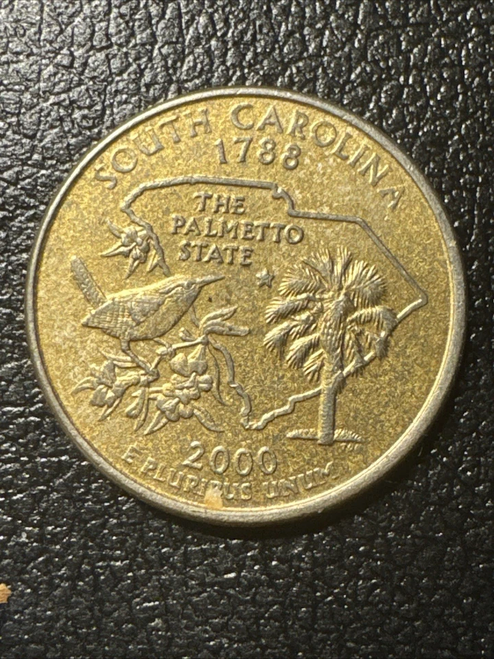  2000 P Washington Quarter 25C Mystery Gold  - Image 2 of 2