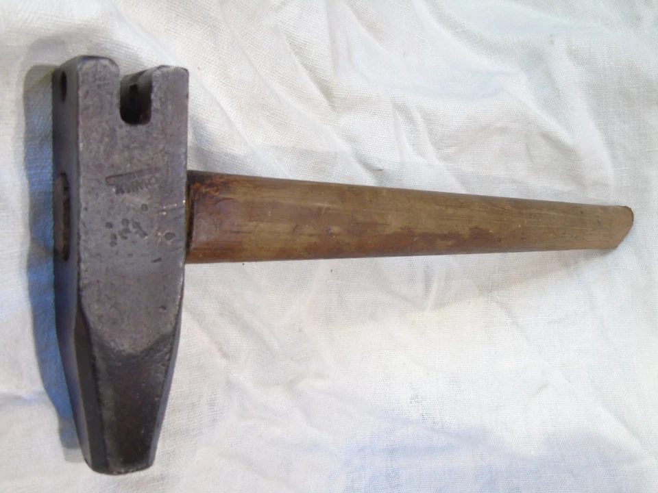 ancienne boucharde embout amovible marteau tailleur de pierre bon état Chabax - Photo 3/4