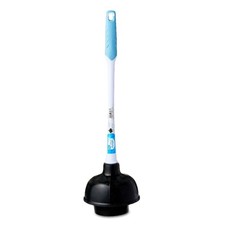 Deluxe Toilet Plunger with 16 Inch Ergonomic Plastic Handle