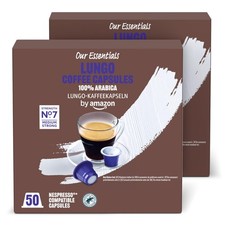 by Amazon Lungo Plastic Coffee Capsules Nespresso Compatible, Medium Roast, 100  0.19 per lighter