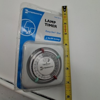 Intermatic Lamp Timer TN111C 2 On/Off Settings Easy-Set Dial - New