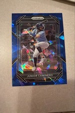 2023 Panini Prizm - Junior Caminero #124 Blue Ice Prizm (RC)