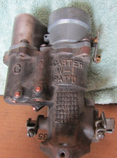 Carter W-1 Carburetor 1930s Chevrolet 1 Barrel Manual Choke Rebuilt Used