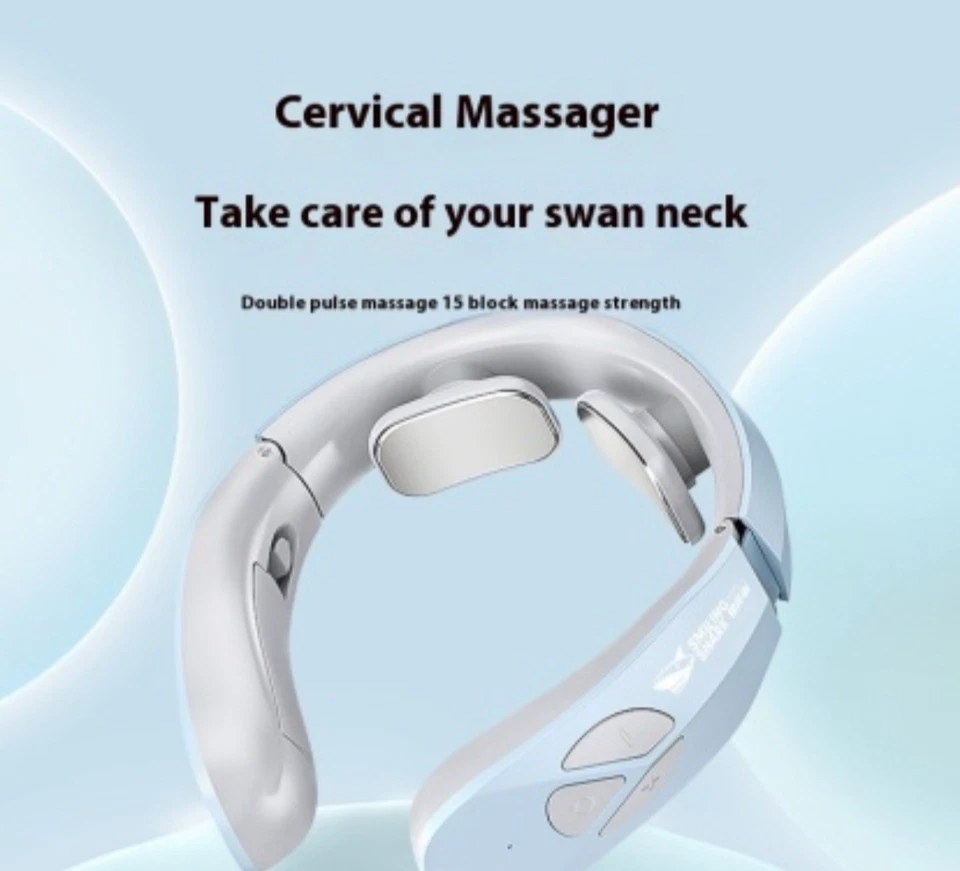 Rechargeable Electric Neck Massager with Heat – EMS Pulse Pain Relief Device - Image 3 of 4