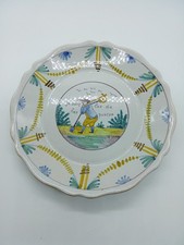 1292 ) ASSIETTE REVOLUTIONNAIRE EN FAÏENCE DE NEVERS A. MONTAGNON GABRIEL