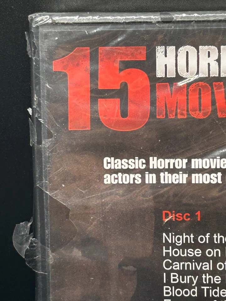 15 Horror Movies (2-DVD Set) Vincent Price Sealed New Christopher Lee - Image 4 of 4