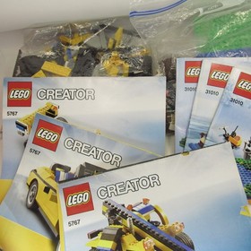 LEGO Creator 3-in-1 Lot 5767 Cool Cruiser & 31010 Treehouse 100%  W/ Manuals